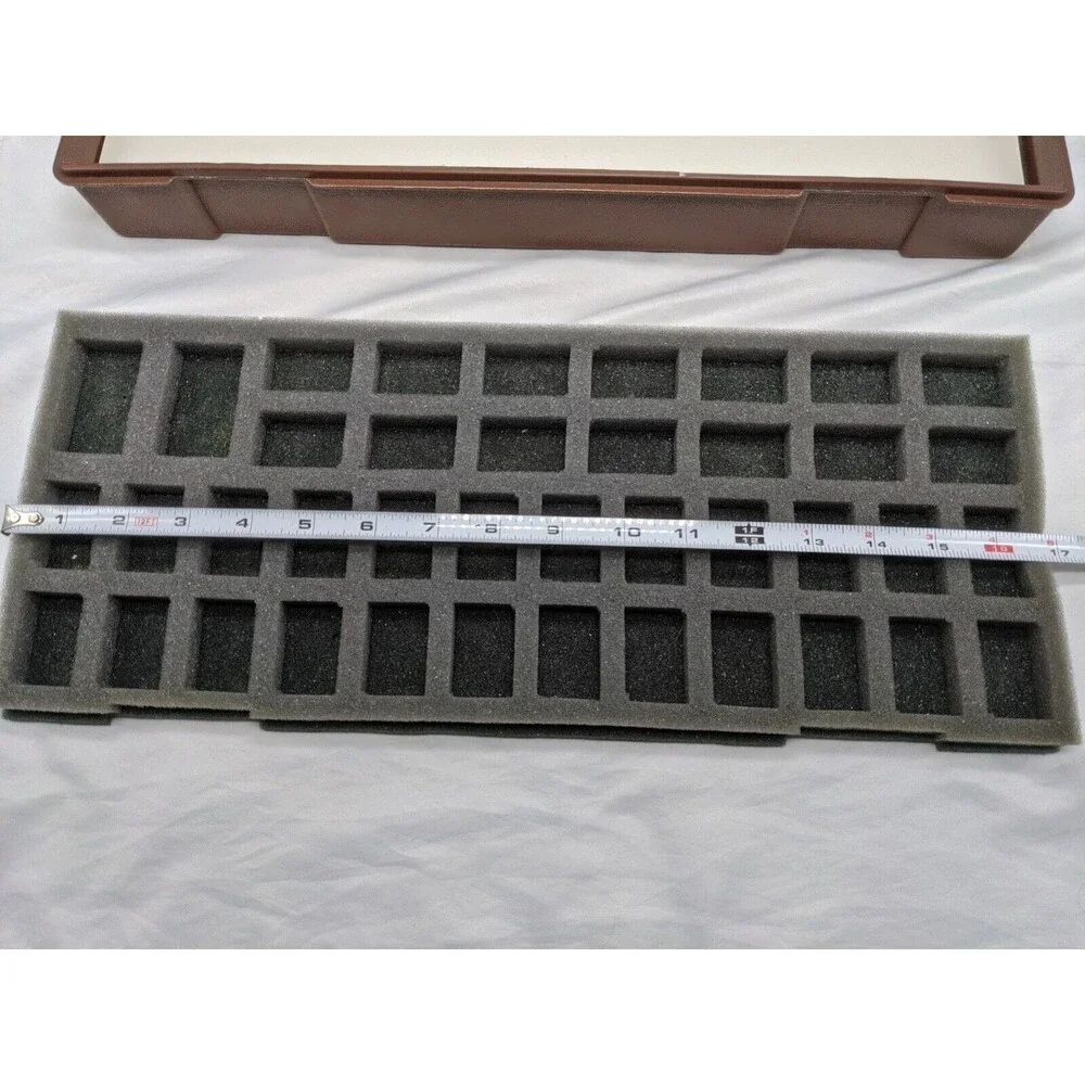Chessex Large Miniature Brown Storage Box With 2 Foam